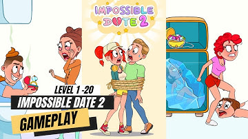 Impossible Date 2: Fun Riddle Gameplay Walkthrough Level 1 - 20 (iOS and Android Fun Riddle Game)