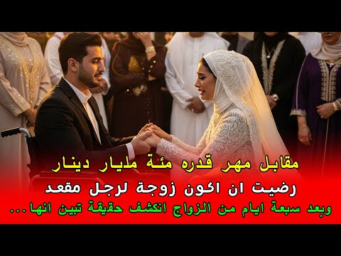 مقابل مهر قدره مئة مليار دينار رضيت ان اكون زوجة لرجل مقعد وفي تلك الليلة انكشف سر عظيم غي ر حياتي