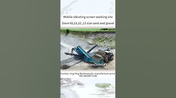 The vibrating screen machine how to working? #vibrating #screen #machine #sand #stone #jycrusher
