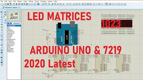 Arduino Led Matrix  Proteus