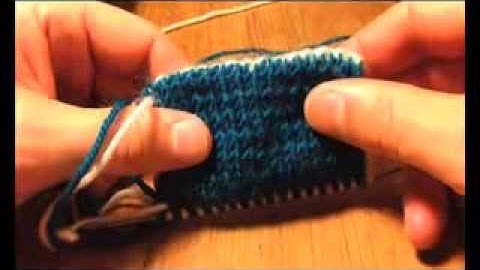A Sockmatician Tutorial - Two-Colour Alternating Invisible Cast On for Double-Knitting