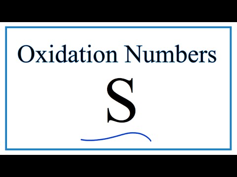 How to find the Oxidation Number for in S    (Elemental Sulfur)