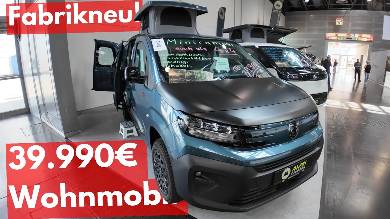 39.900 € fabrikneues Wohnmobil m. Slideout Dach Alpincamper Vollausstattung Caravan Salon Düsseldorf