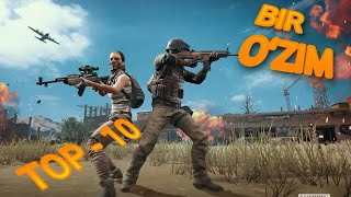 BIR OʻZIM TOP - 10 | LIVIK | GAMELOP | GAMEPLAY | PUBG MOBILE