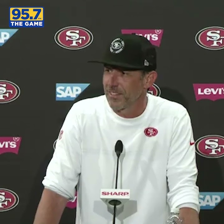 Shanahan's got jokes 🤣 #deebosamuel #kyleshanahan #OTAs #49ers #niners #shorts