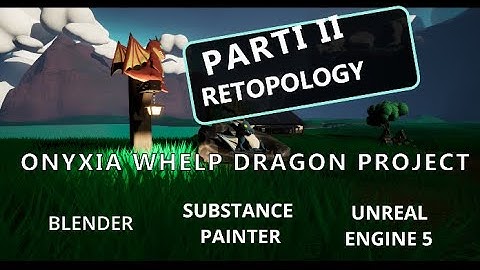 World of Warcraft Whelp Anim/game PROJECT from scratch P2-Retopology ft BLENDER SP UE5