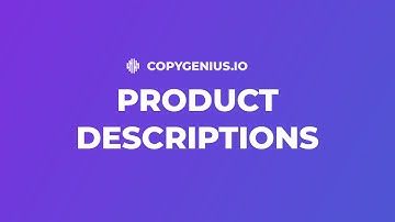 How to Automate Product Descriptions | CopyGenius.io