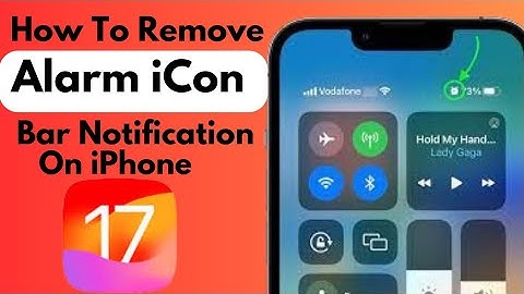 How To Remove Alarm iCon From Notification Bar iPhone iOS 17 (2023)