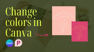 How to Change the Color of a Graphic in Canva
