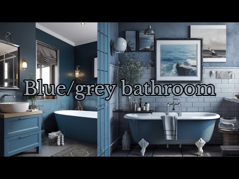 Video: Blue/grey bathroom decor ideas,decor ideas 2023, new decor ideas