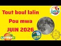 Tout Boul lalin pou mwa Juin 2026 la | Phase lunaire - GPS Lotto