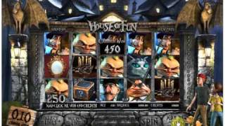 Playing 3D Slot House of Fun by BetSoftGaming.com