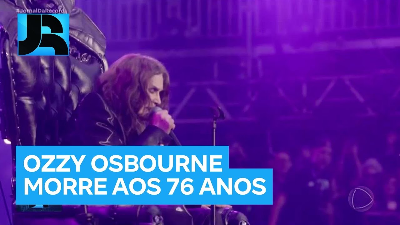 Cantor britânico Ozzy Osbourne morre aos 76 anos