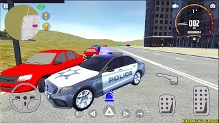 Car Simulator C63 - Luxury Police Car Mercedes C63 AMG - Best Android Gameplay FHD screenshot 4