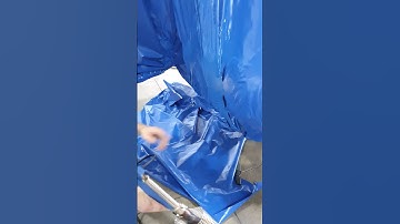 How a boat is shrink wrapped for shipment. #shorts