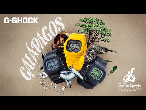 Designs inspired by the creatures that inhabit the Galapagos Islands GW-B5600CD | CASIO G-SHOCK