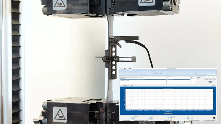 Tensile test according to EN ISO 6892-1 (ASTM E8) with clip-on extensometer