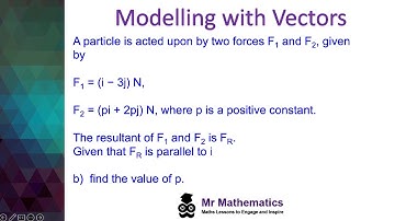Modelling with Vectors | A-Level Maths Tutorial | Mr Mathematics
