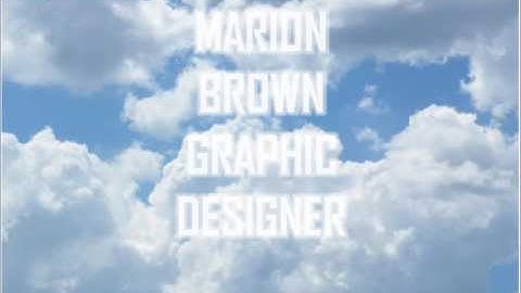 Cloud Title sequence DayDreamer MBGD@live.co.uk