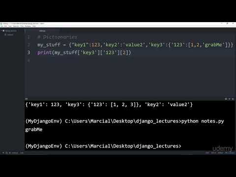 6  Part Four Dictionaries-Django