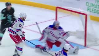 Rangers G #32 Jonathan Quick still has his quick glove hand.  *Great Save*