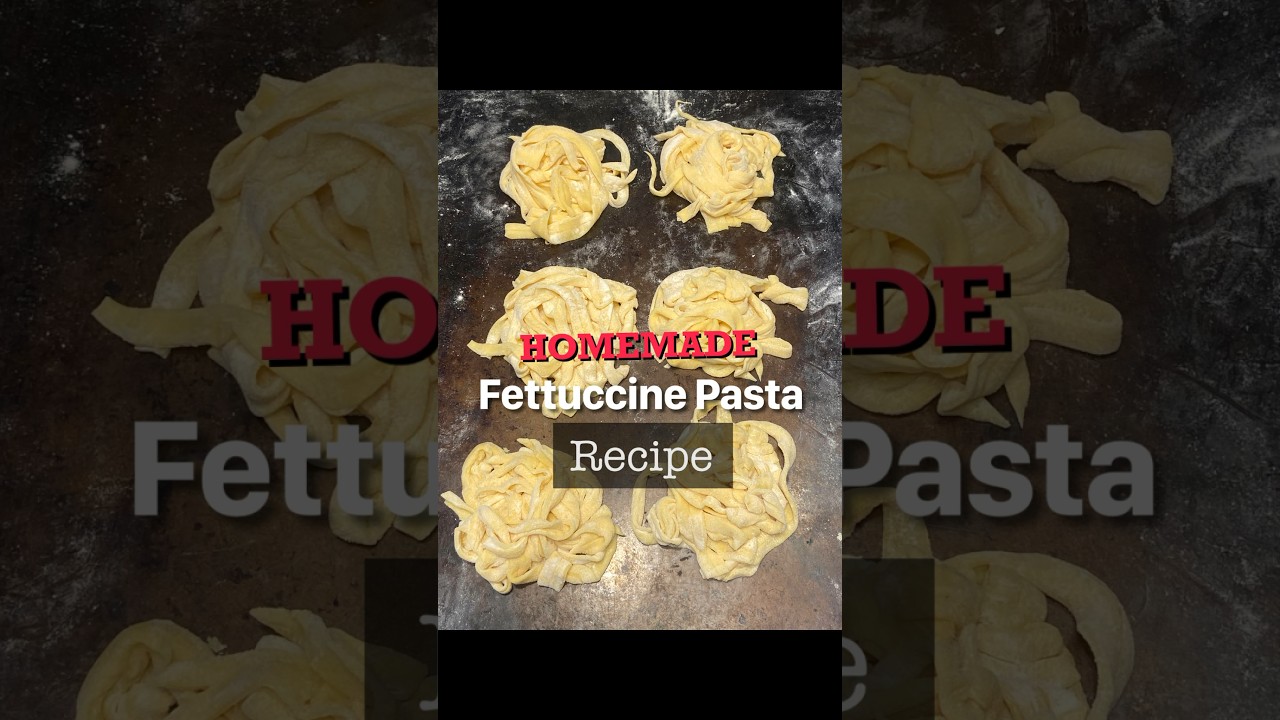 Homemade Fettuccine Pasta Recipe! YouTube