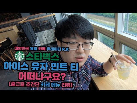 출근길 초간단 카페 메뉴 리뷰 스타벅스 아이스 유자 민트 티 리뷰 