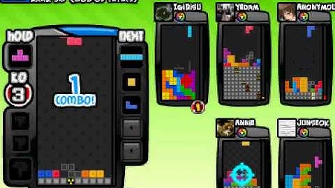 Tetris Battle 6P 113 lines sent 7KO