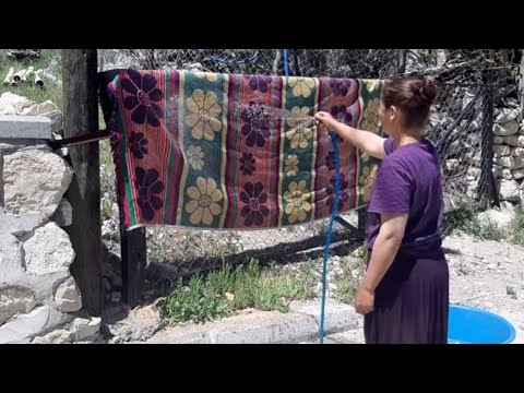 Günlük ev işleri biraz nostalji tokucakla kilim yıkadım #temizlik #ev işleri #vlog