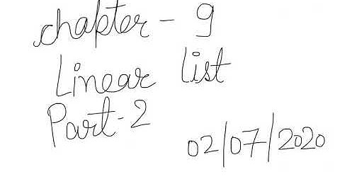 CBSE XII CS Chapter 9 Data Structures- I Linear list part 2