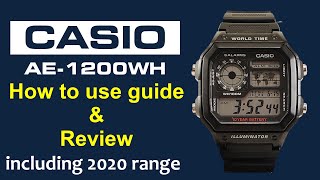 Casio AE1200WH Casio Royale How To Use Guide & Review