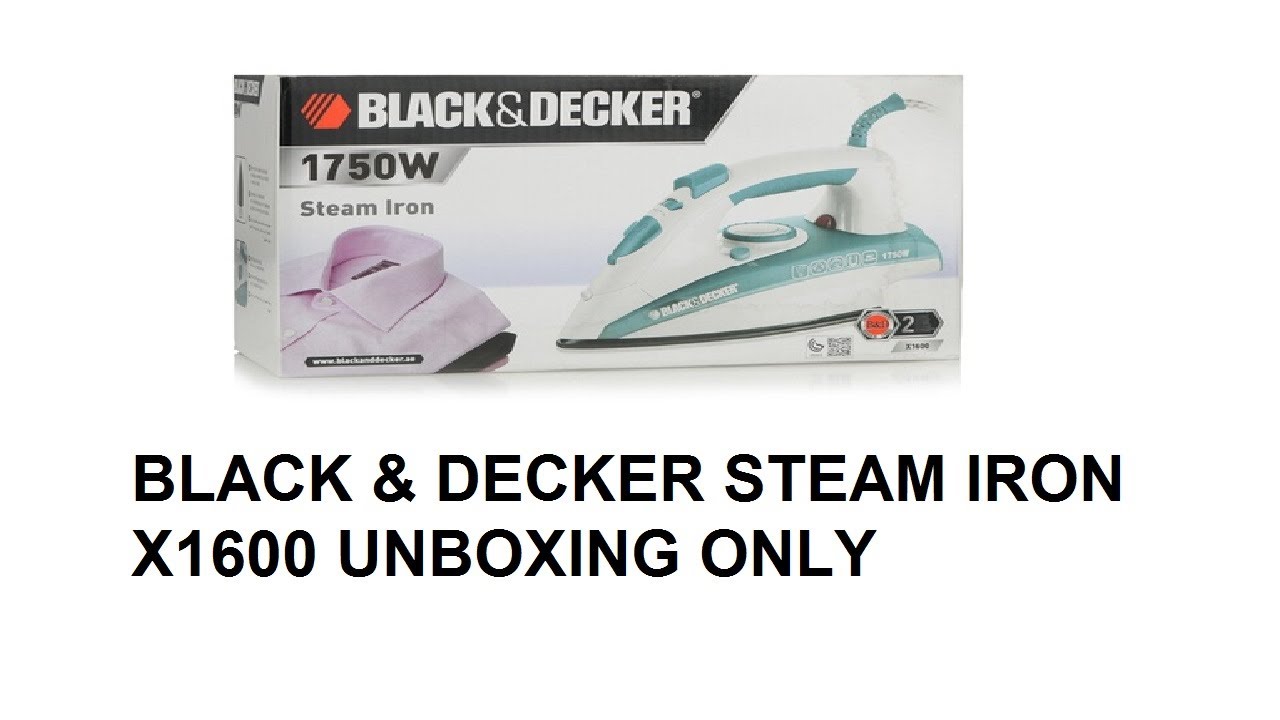 BLACK+DECKER Steam Iron With Anti Drip (X1550-B5) - 1600W