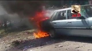 [Graphic footage] Syria: twin car bombings kill 22 people, including 10 children - no comment