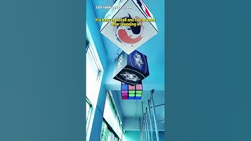 Do you like this display? #led #colorbo #ledlights #ledscreen #cube