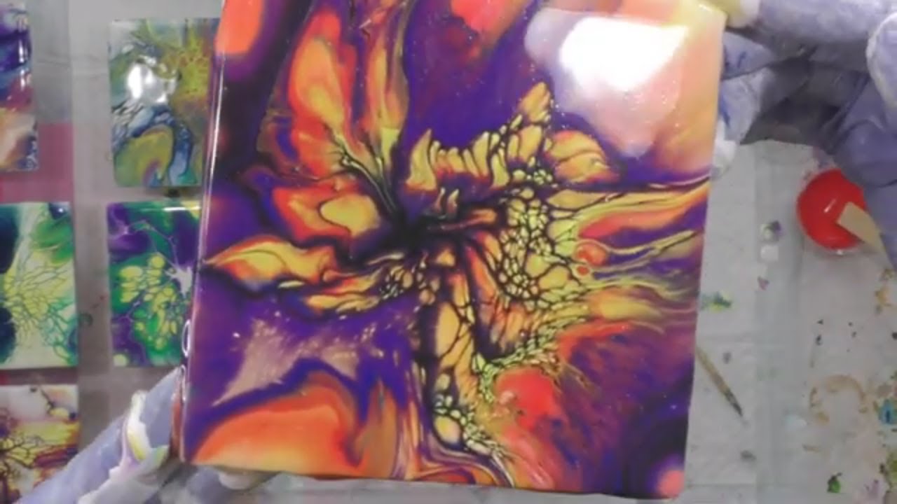 DA194 SHELEE ART BLOOM Using 💥 DecoArt Paint & Floetrol 💥 YES!! It ...