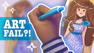 CRAZY Drawing Challenge! 10 Minutes, 1 Minute, 10 Seconds ✨❄️