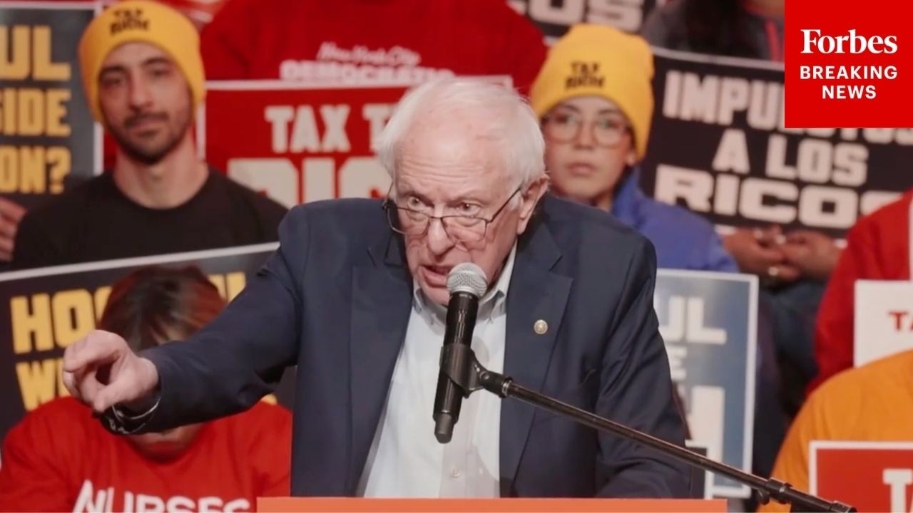 JUST IN: Bernie Sanders Holds 'Tax The Rich' Rally In The Bronx, New York