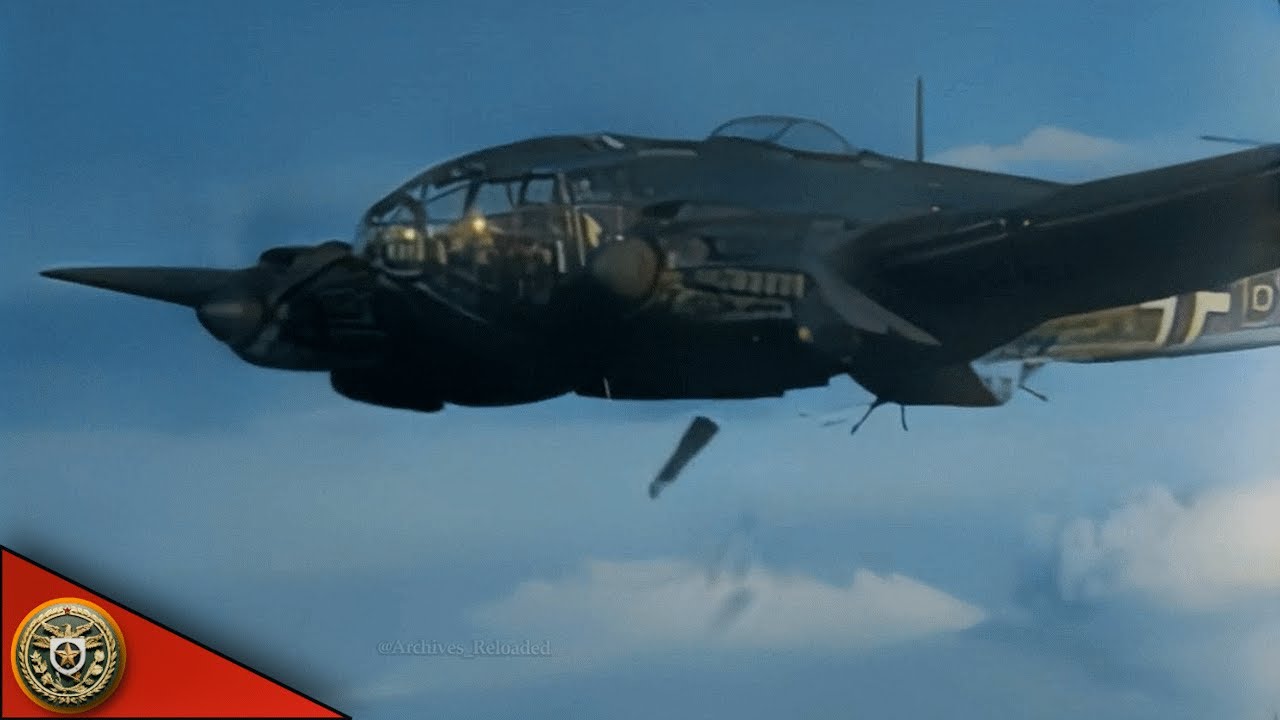 Heinkel He.111 of KG 27 "Boelke" in the Battle of Britain 1940 | Luftwaffe {Colorized & Enhanced}