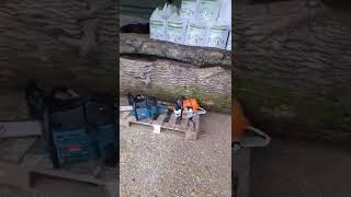 #stihl 461 Vs Makita 9010 #chainsaws today! Subscribe for the full video.. #chainsawman