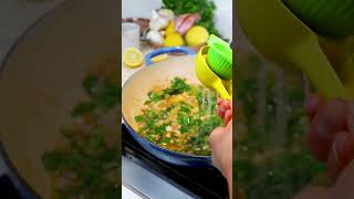Creamy Lemon Parmesan Shrimp Pasta / datenight pastarecipes dinnerrecipes dinnerparty
