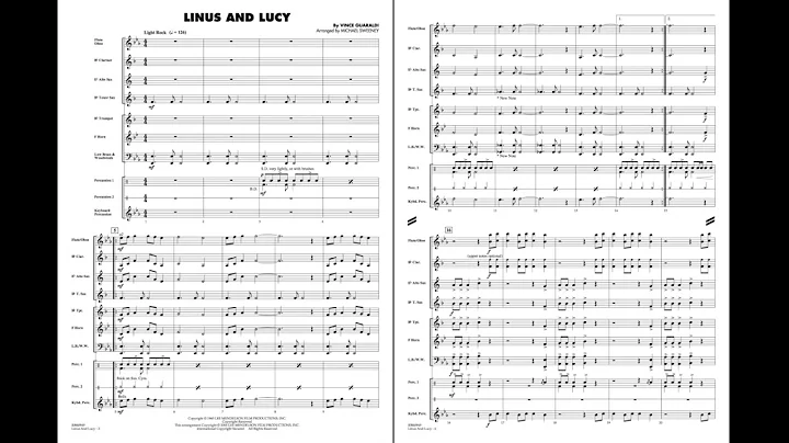 Linus and Lucy by Vince Guaraldi/arr. Michael Swee...