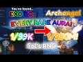 Almost every single rare aura on camera luckiest people in the world   sols rng