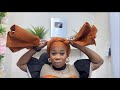 Quick church gele headwrap tutorial by yourself