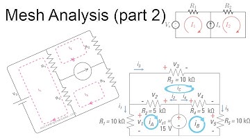 Mesh Analysis Of Electrical Circuits(part2)
