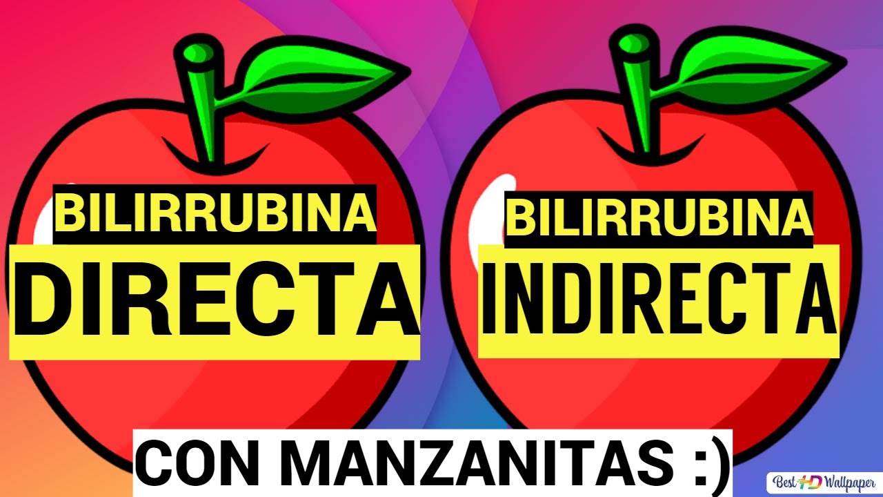 BILIRRUBINA DIRECTA E INDIRECTA CON MANZANITAS - YouTube