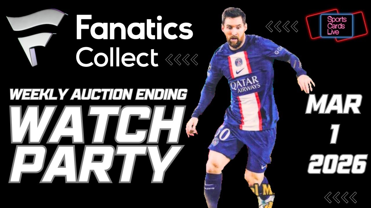 Fanatics Collect Weekly Sports Card Auction (#215) Ending Live Coverage & Analysis