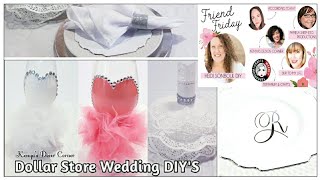 Easy Dollar Tree Wedding Bridal Shower DIY's | 3 DIY's for Under $3 Each | Kenya's Decor Corner