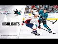 NHL Highlights | Capitals @ Sharks 12/3/19