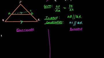 Proof: Converse of Basic Proportionality Theorem - Converse of Thales Theorem
