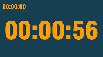 56 second timer (with end alarm, time elapsed and progress bar)